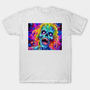 The Vibrant Undead, Pop Art Zombies, Halloween Zombie T-Shirt